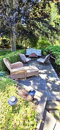 West Barnstable Cape Cod vacation rental - Garden seating area