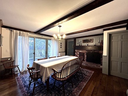 West Barnstable Cape Cod vacation rental - Dining area and deck access