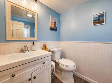 Yarmouth Cape Cod vacation rental - Private half bathroom attached to primary bedroom.