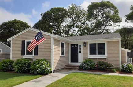 Harwichport Cape Cod vacation rental - Front of home. There are 2 areas of parking (5 cars)