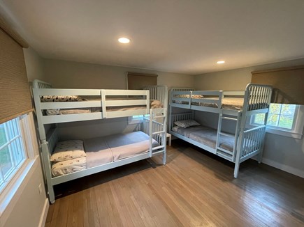 Harwichport Cape Cod vacation rental - Bedroom with 2 bunkbeds/4 twin sized beds