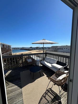 Provincetown Cape Cod vacation rental - Waterfront private deck perfect for coffee and cocktails