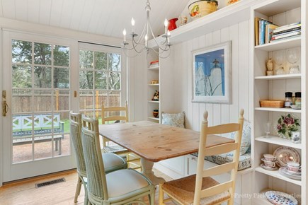 Brewster Cape Cod vacation rental - Dining area with slider to patio