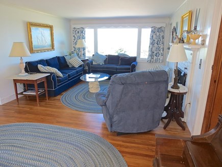 Brewster Cape Cod vacation rental - Living room has full Bay view.