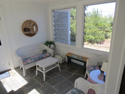 Brewster Cape Cod vacation rental - Main level breezeway lounge, just off the twin bedroom.