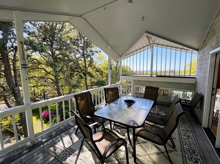 Brewster Cape Cod vacation rental - Deck off living room with bay view