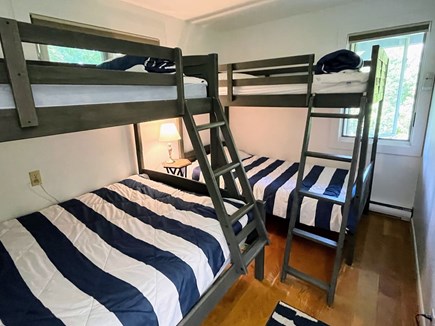 Brewster Cape Cod vacation rental - Twin bunks (three twins, on double)