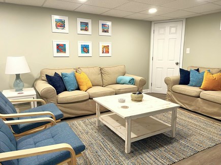 Falmouth Cape Cod vacation rental - Basement living area with seating and entertainment for everyone