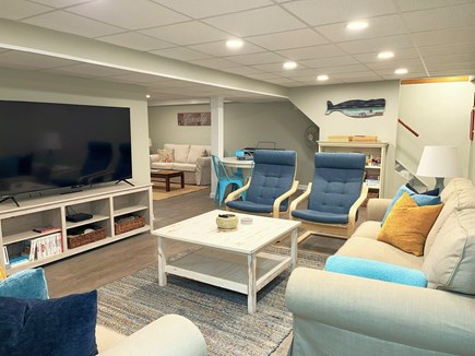Falmouth Cape Cod vacation rental - 3 basement sitting areas for movies, Wii, puzzles, games and more