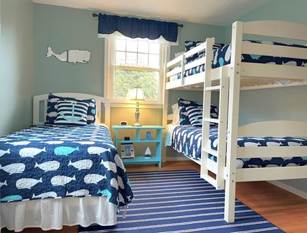 Falmouth Cape Cod vacation rental - Adorable bunk room with 3 twin beds