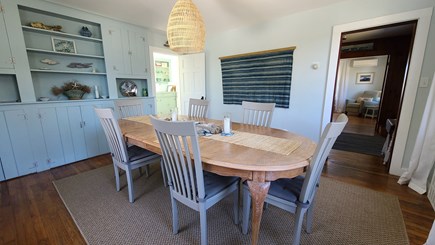 Wellfleet Cape Cod vacation rental - Separate dining room with large table