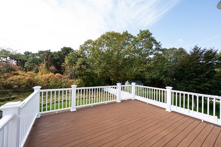 Sandwich Cape Cod vacation rental - Deck over looking back yard