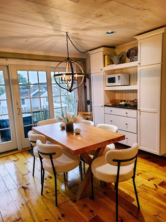 New Seabury Cape Cod vacation rental - Dining area overlooking the back patio