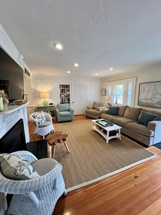 Osterville Cape Cod vacation rental - Two Bedroom unit: Living room with gas fireplace