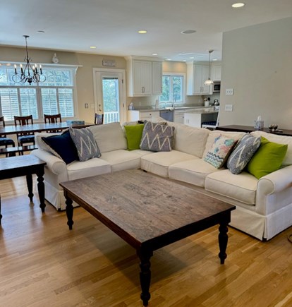 South Orleans Cape Cod vacation rental - Living area open to dining & kitchen