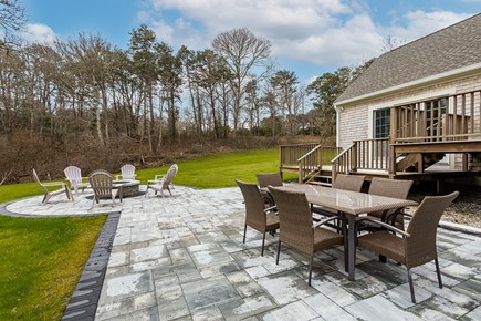 Dennis Cape Cod vacation rental - Huge Back Patio Complete With Fire Pit