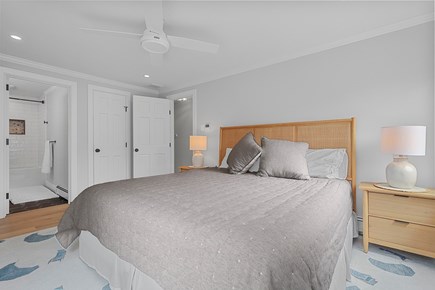 Dennis Cape Cod vacation rental - Master Bedroom Brand New Bed-On Suite Bathroom-Walk Out To Deck
