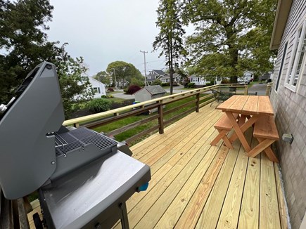 North Falmouth Cape Cod vacation rental - Rear deck