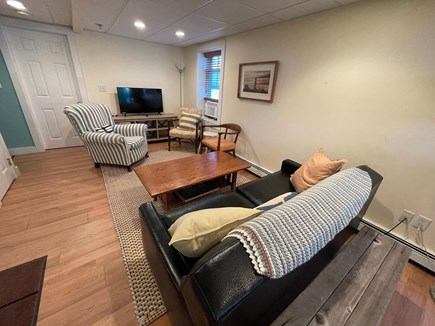 North Falmouth Cape Cod vacation rental - Lower level sitting area with TV