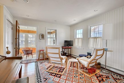 North Falmouth Cape Cod vacation rental - Sitting area with TV