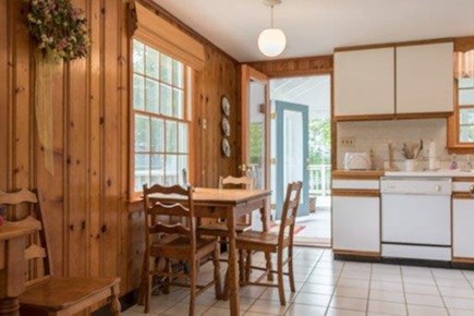 Popponesset Cape Cod vacation rental - Kitchen connects to 3-season deck.