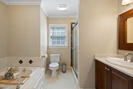 Hyannis Cape Cod vacation rental - Master bathroom with Jacuzzi