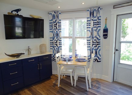 Provincetown West End Cape Cod vacation rental - See the water from dining table, living room