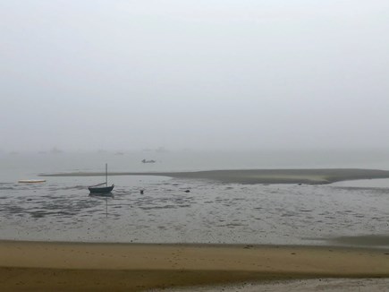 Provincetown Cape Cod vacation rental - Foggy Morning with Morning Coffee on the Deck