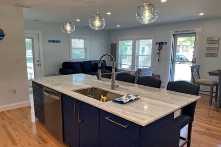 South Yarmouth Cape Cod vacation rental - Expansive Kitchen Island Ample Cabinetry