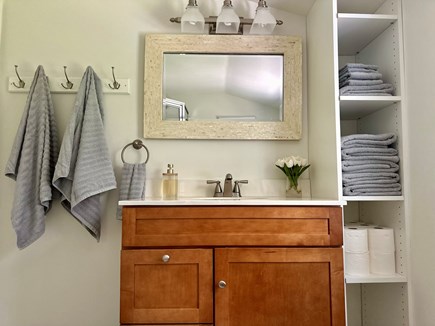 Falmouth Cape Cod vacation rental - Bathroom 2 Vanity and Comfy Towels