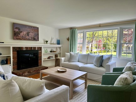 Falmouth Cape Cod vacation rental - Large, sunny, and comfy living room and entertainment area