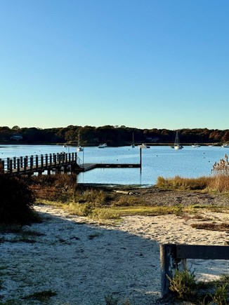 East Orleans Cape Cod vacation rental - Meetinghouse Pond: saltwater pond with swim dock .3 mi from house