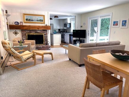 East Orleans Cape Cod vacation rental - Family room with sunset views, new smart TV