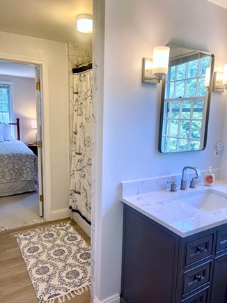 East Orleans Cape Cod vacation rental - Updated full bath upstairs has entrances from primary BR and hall