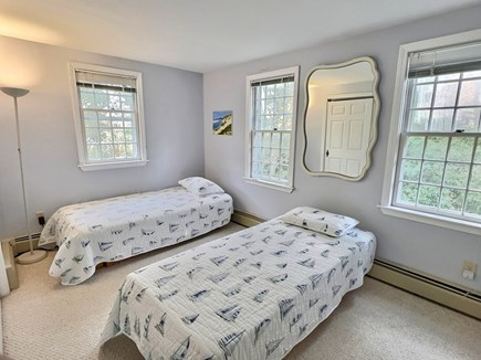 East Orleans Cape Cod vacation rental - Bedroom 3 (2nd fl): 2 twin + built-in captain's bed. AC unit.