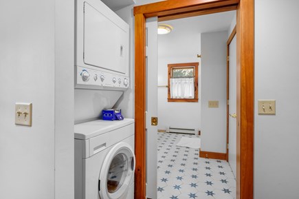 Eastham Cape Cod vacation rental - Hall laundry and entrance to first floor bath