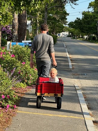 South Yarmouth  Cape Cod vacation rental - Short walk to beach, safe sidewalk includes wagon