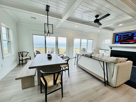 Sagamore Beach Cape Cod vacation rental - Open concept living and dining area