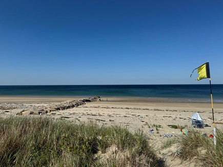 Sagamore Beach Cape Cod vacation rental - Edge of the walkway to your own private beach