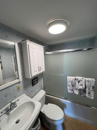 Dennisport Cape Cod vacation rental - Main bathroom next to kitchen