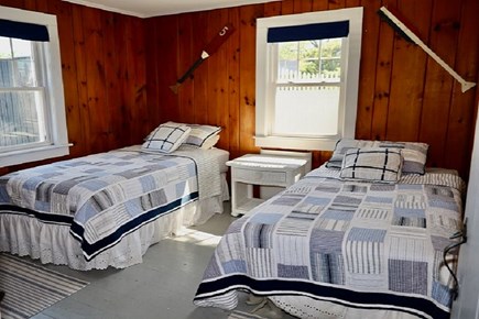 Wellfleet Cape Cod vacation rental - First Floor Twin Bedroom with TV