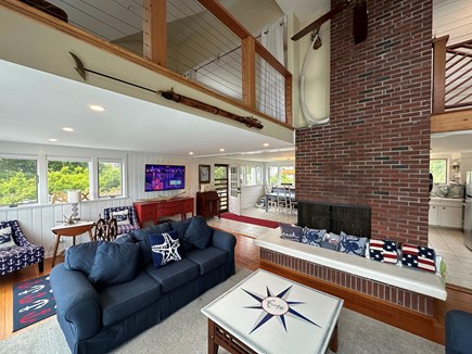 East Falmouth Cape Cod vacation rental - Spacious Living room, Kitchen & Dining room