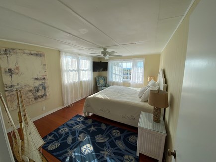 East Falmouth Cape Cod vacation rental - Bedroom 1: 1st Floor King Bed with Ocean Views