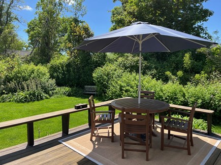 Dennis, Corporation Beach Cape Cod vacation rental - Shady seating for four