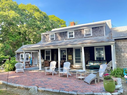 West Falmouth Cape Cod vacation rental - Back patio & deck.