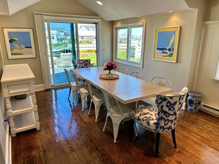 West Dennis Cape Cod vacation rental - Eat in kitchen with room for 10 at the table.