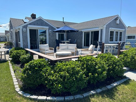 West Dennis Cape Cod vacation rental - Large deck for dining al fresco, sunbathing or enjoying the view