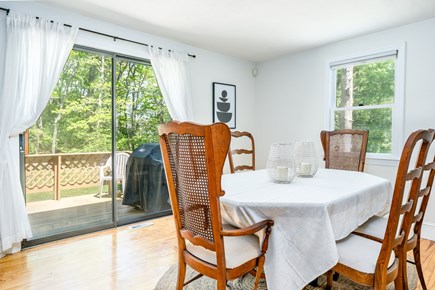 Bourne Cape Cod vacation rental - Dining overlooking the deck