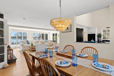 Bourne, Mashnee Island Cape Cod vacation rental - Dining table seats 8