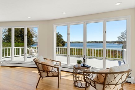 Bourne, Mashnee Island Cape Cod vacation rental - Sitting area with a view - perfect for a glass of wine!